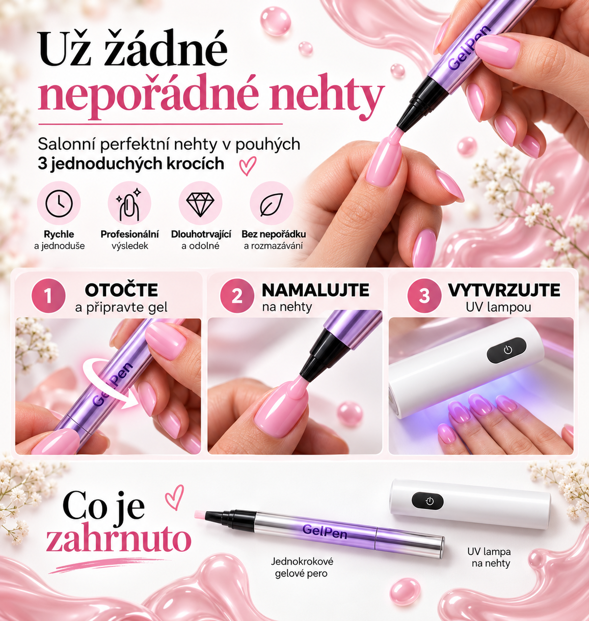 GelPen™ – Jednokrokový štětec na Nehty
